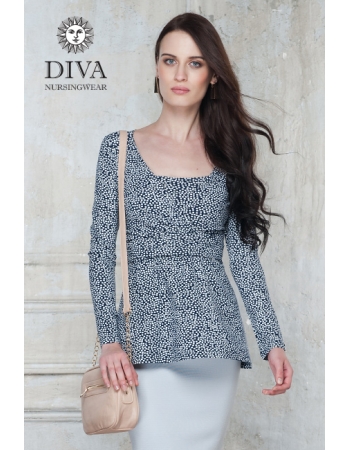 Топ для кормящих и беременных Diva Nursingwear Alba, принт Domino