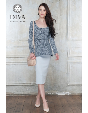 Топ для кормящих и беременных Diva Nursingwear Alba, принт Domino