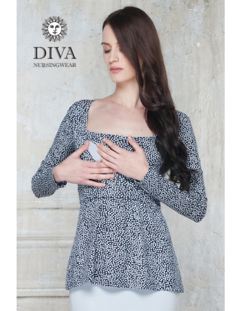 Топ для кормящих и беременных Diva Nursingwear Alba, принт Domino
