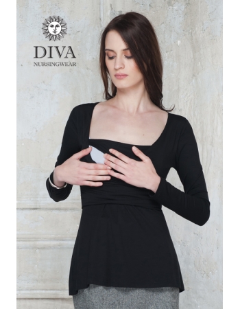 Топ для кормящих и беременных Diva Nursingwear Alba, цвет Nero