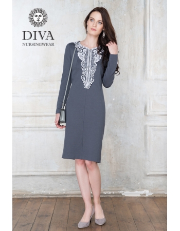Платье для кормящих Diva Nursingwear Carmela, цвет Grafite