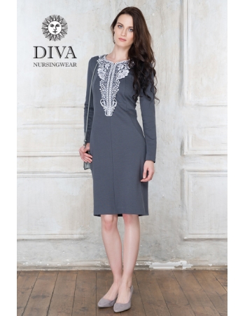 Платье для кормящих Diva Nursingwear Carmela, цвет Grafite