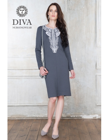 Платье для кормящих Diva Nursingwear Carmela, цвет Grafite