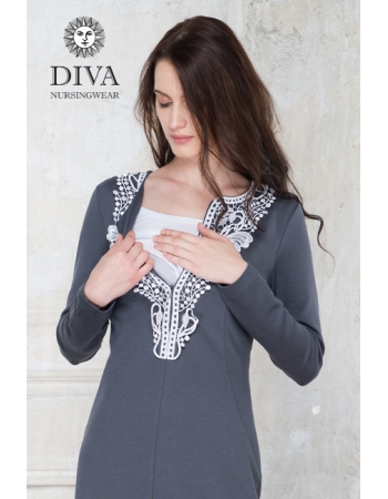 Платье для кормящих Diva Nursingwear Carmela, цвет Grafite