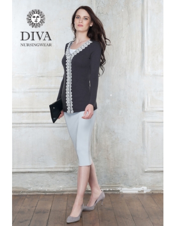 Кардиган для кормящих и беременных Diva Nursingwear Enrica, цвет Grafite