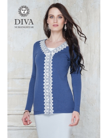 Кардиган для кормящих и беременных Diva Nursingwear Enrica, цвет Infinito