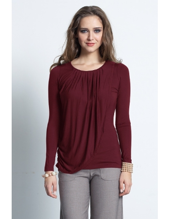 Топ для кормления Mothers en Vogue Goddess Drape, винный (Deep Cabernet)