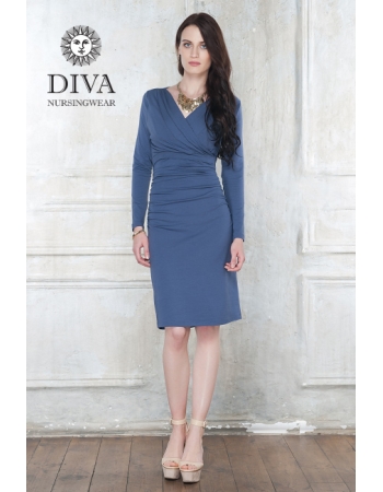 Платье для кормящих и беременных Diva Nursingwear Lucia, цвет Notte
