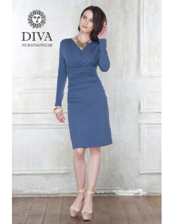 Платье для кормящих и беременных Diva Nursingwear Lucia, цвет Notte