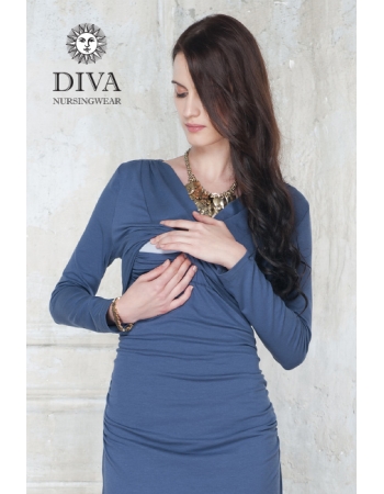 Платье для кормящих и беременных Diva Nursingwear Lucia, цвет Notte