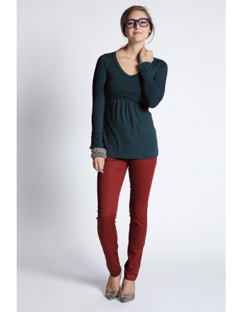 Топ для кормления Mothers en Vogue Must Have V-Neck, серо-синий (Darkest Spruce)