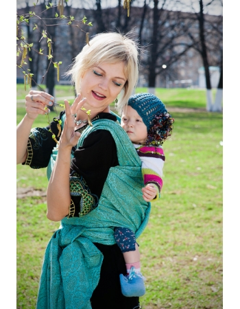 Слинг с кольцами Ellevill Paisley Linen Linger