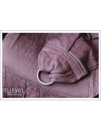 Слинг с кольцами Ellevill Paisley Silver-Pink со льном