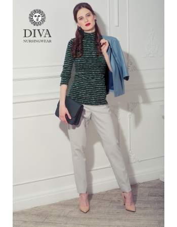 Топ для кормящих Diva Nursingwear  Felisa Strisce, цвет Pino