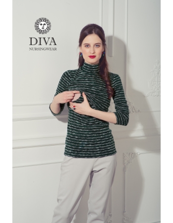 Топ для кормящих Diva Nursingwear  Felisa Strisce, цвет Pino