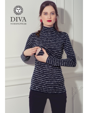 Топ для кормящих Diva Nursingwear  Felisa Strisce, цвет Azzurro