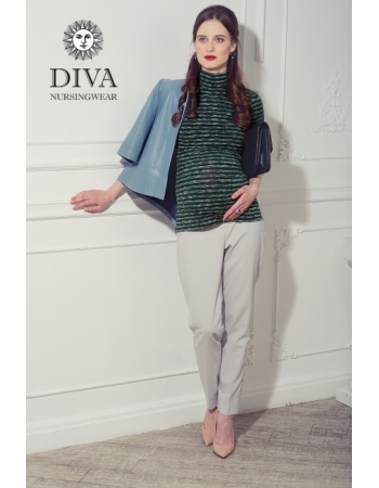 Топ для кормящих Diva Nursingwear  Felisa Strisce, цвет Pino