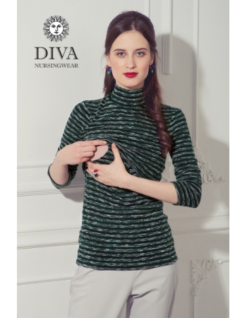 Топ для кормящих Diva Nursingwear  Felisa Strisce, цвет Pino