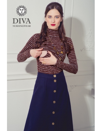 Топ для кормящих Diva Nursingwear  Felisa Strisce, цвет Terracotta