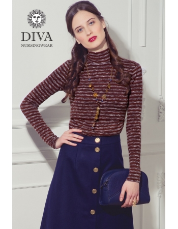 Топ для кормящих Diva Nursingwear  Felisa Strisce, цвет Terracotta