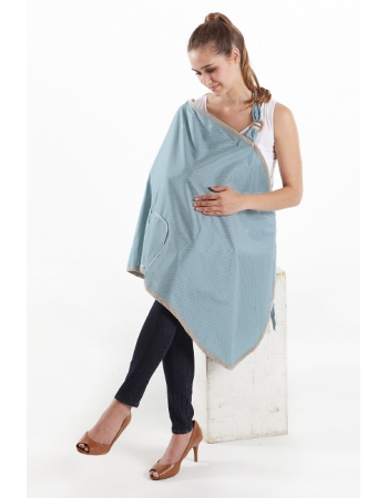 Накидка для кормления Hideaway, Dotted Turquoise