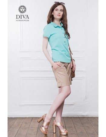Топ для кормления Diva Nursingwear Polo, цвет Menta