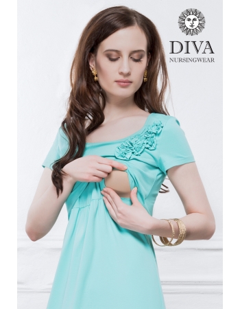 Платье для кормящих и беременных Diva Nursingwear Dalia, цвет Menta