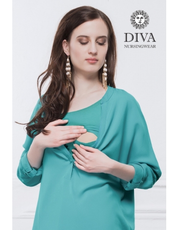 Топ для кормящих и беременных Diva Nursingwear Carla, Smeraldo