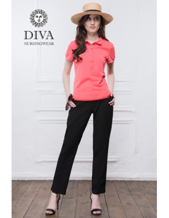 Топ для кормления Diva Nursingwear Polo, цвет Corallo