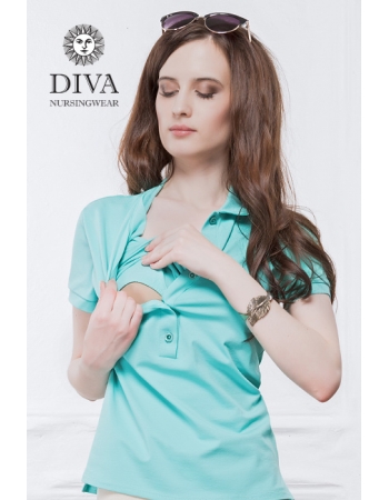 Топ для кормления Diva Nursingwear Polo, цвет Menta