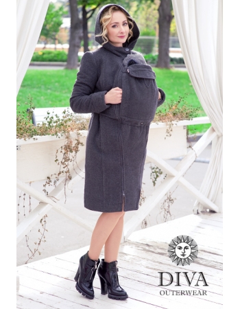 Слингопальто демисезонное Diva Outerwear Antracite