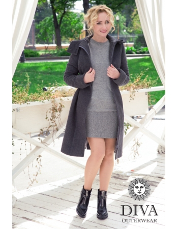 Слингопальто демисезонное Diva Outerwear Antracite