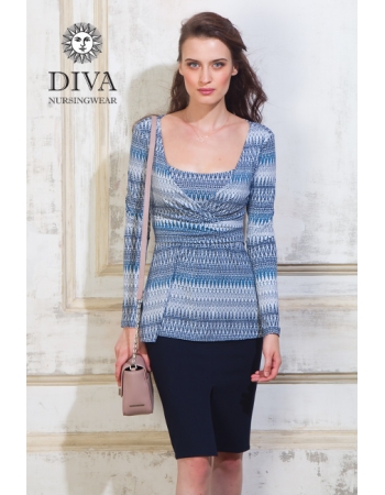 Топ для кормящих и беременных Diva Nursingwear Alba, принт Iceberg