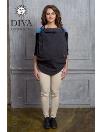 Слингонакидка из шерсти Diva Outerwear Antracite (графит)