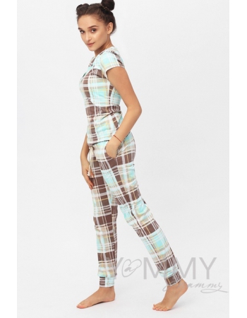 Комплект ментоловая / кофе с молоком / клетка