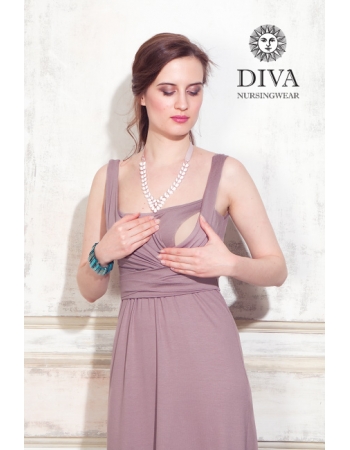 Сарафан для кормящих и беременных Diva Nursingwear Alba Maxi, Cacao