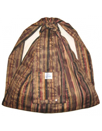 Слинг с кольцами Баюшка двуслойный, Джинс полоски