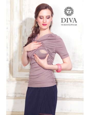 Топ для кормящих и беременных Diva Nursingwear Lucia, Cacao