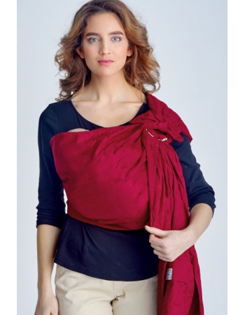 Слинг с кольцами Баюшка двуслойный, Поэма бордо