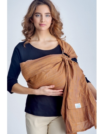 Слинг с кольцами Баюшка двуслойный, Рыжик