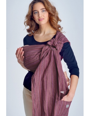 Слинг с кольцами Баюшка однослойный, Слива