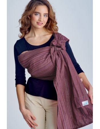 Слинг с кольцами Баюшка двуслойный, Слива