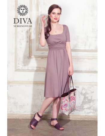 Платье для кормящих и беременных Diva Nursingwear Stella, Cacao