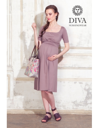 Платье для кормящих и беременных Diva Nursingwear Stella, Cacao