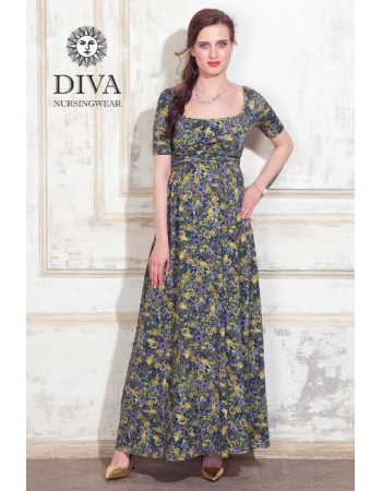 Платье для кормящих и беременных Diva Nursingwear Stella Maxi, Giardino