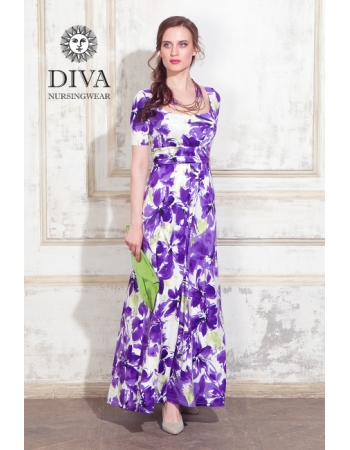 Платье для кормящих и беременных Diva Nursingwear Stella Maxi, Iris