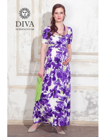 Платье для кормящих и беременных Diva Nursingwear Stella Maxi, Iris