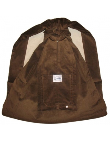 Слинг с кольцами Баюшка двуслойный, Вельвет коричневый