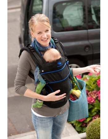 Эрго-рюкзак Manduca, Blackline синий
