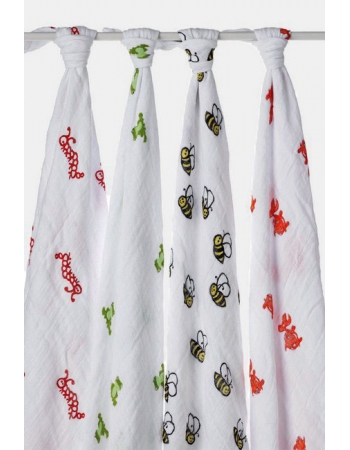 Aden&Anais набор 4 больших муслиновых пеленок, Mod about Baby